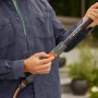 Gardena Cleansystem Teleskop-Stiel M-XL in Anthrazit mit Wassermengenregulierung.