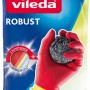 Vileda Haushaltshandschuhe Der Robuste Protection L, extra starke Gummihandschuhe in Rot/Gelb.