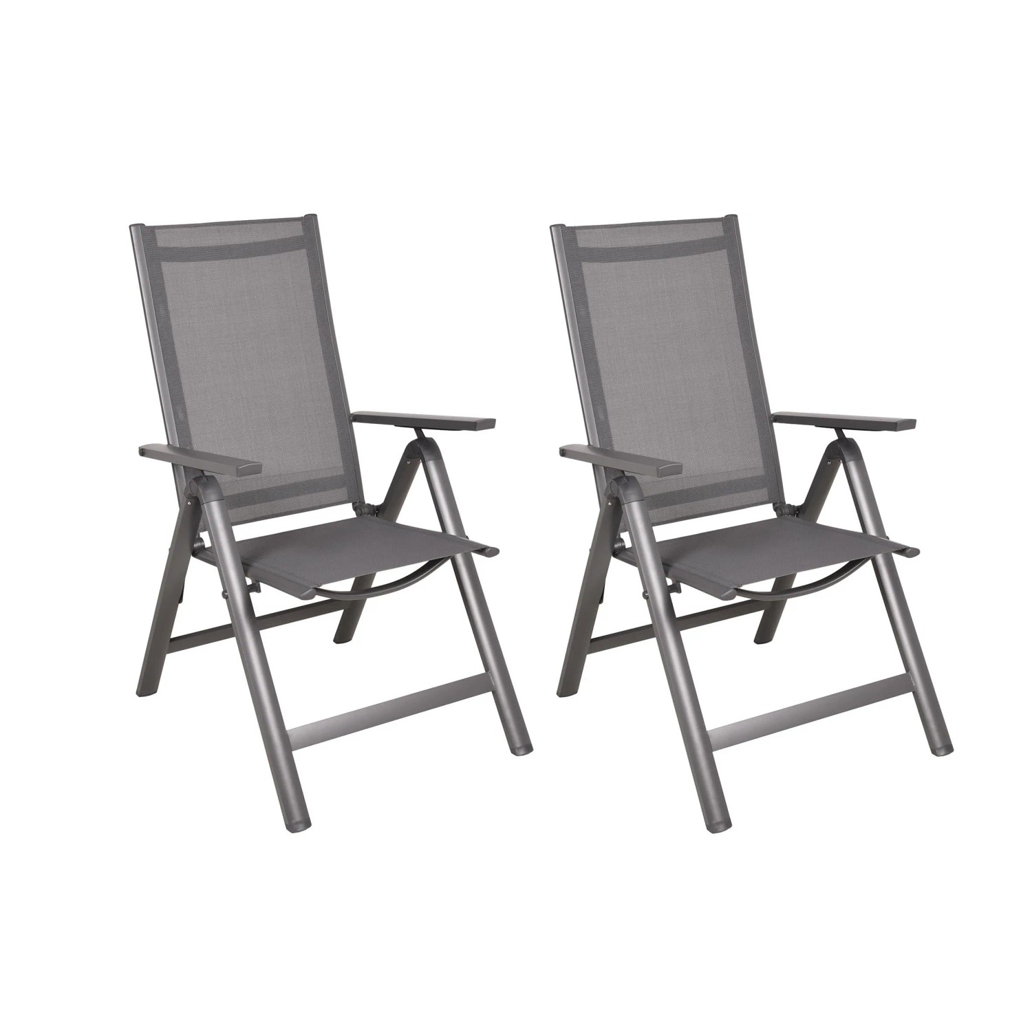 DELUKE Gartenstuhl 2er Set SUSAN Kunststoff Anthrazit Stapelstuhl Wetterfest Gartenstühle Outdoor Essstühle