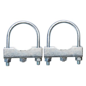 Las Halter für Stützradhalter, 2er Set, verzinkter Stahl für Autoanhänger.