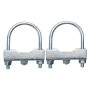 Las Halter für Stützradhalter, 2er Set, verzinkter Stahl für Autoanhänger.
