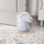 Relaxdays Einhorn Türstopper Polyester Weiß Schwer 27 cm x 18 cm x 10 cm 1 kg_2