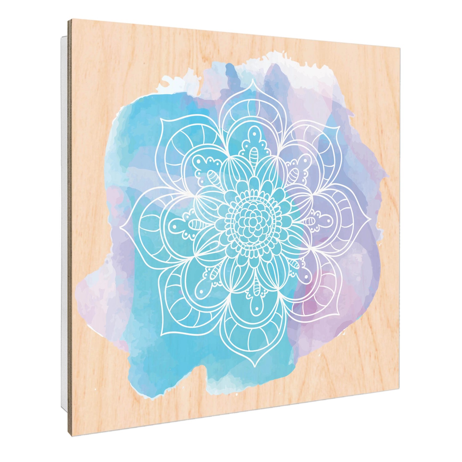 Banjado Großer Schlüsselbox Holz 30x30cm Weiß Scharnier Rechts 50 Haken Sch günstig online kaufen