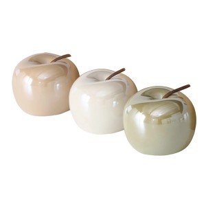 Boltze Home Deko-Aufsteller Perly, 3-fach sortiert in Beige, Weiß und Grün, Ø 8cm.