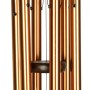 Nature's Melody Klangspiel, 71 cm, Bronze. Gartendeko mit 6 Klangröhren aus Aluminium und Buchenholz.