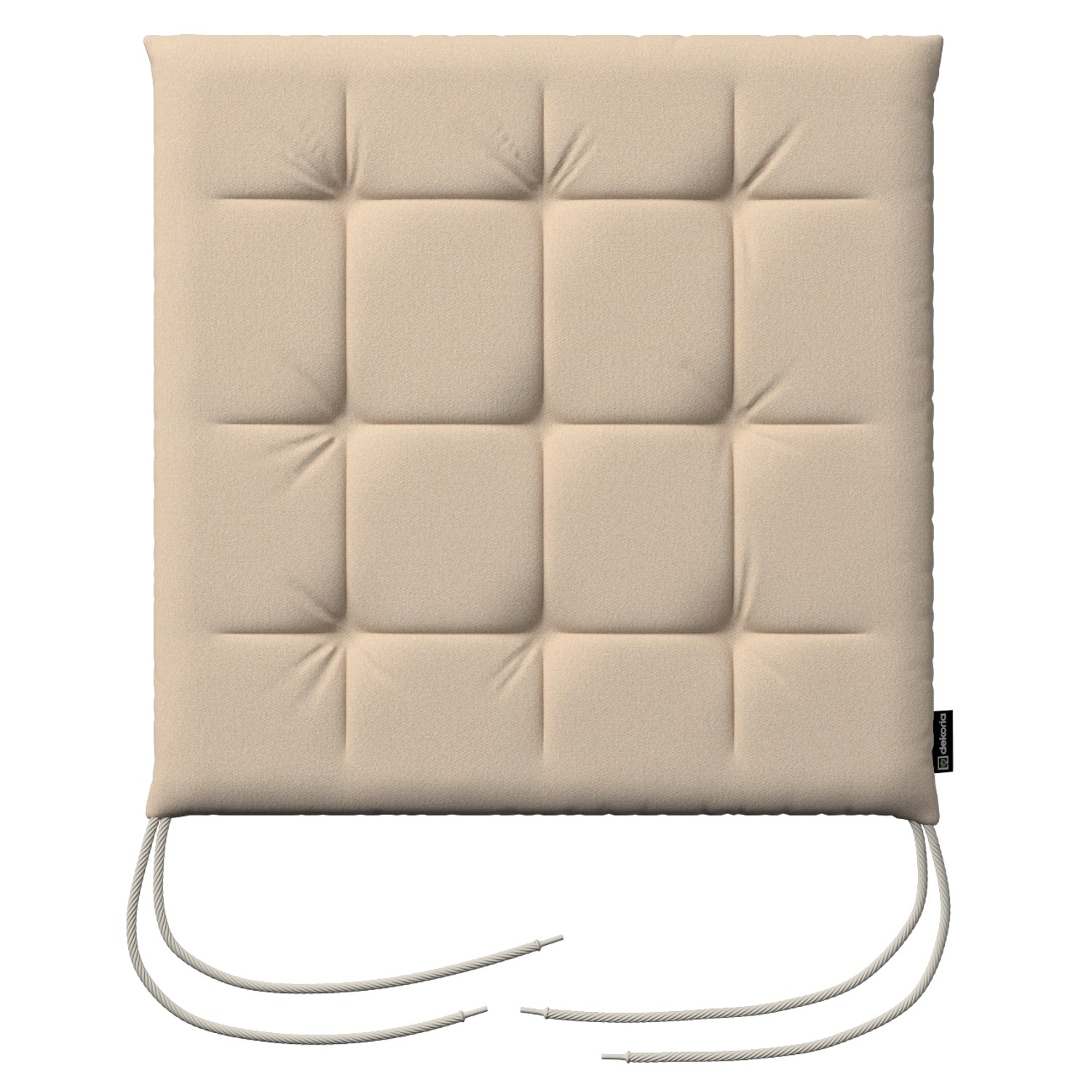 Stuhlkissen Jonas mit Bindeschnur, creme-beige, 40 x 40 x 3,5 cm, Living (1 günstig online kaufen