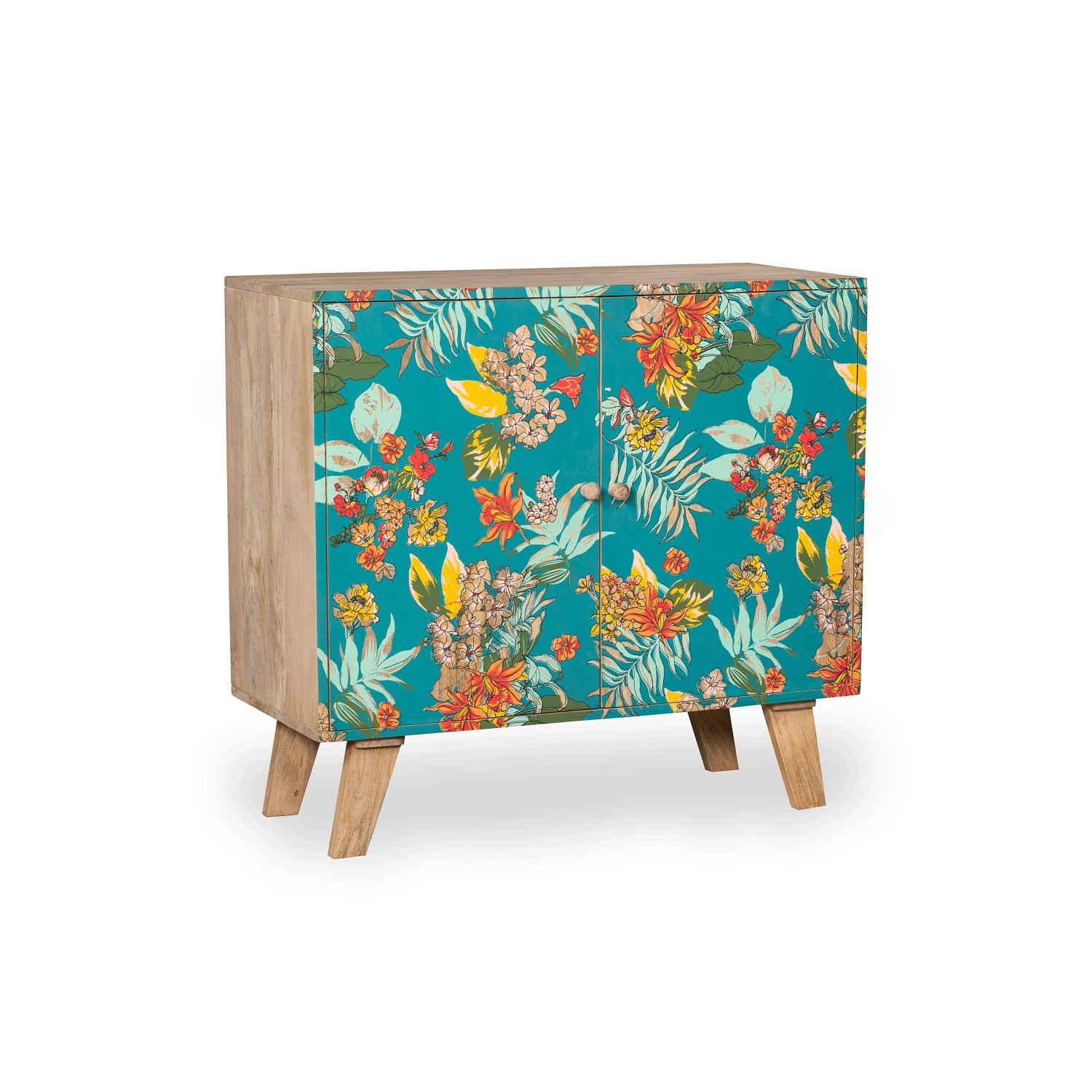 DELUKE Sideboard SVEN Holz Mehrfarbig 85x40x90cm Schrank Flur Schlafzimmer Kommode
