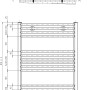 Technische Zeichnung: Schulte Design-Heizkörper gebogen, Maße und Details.