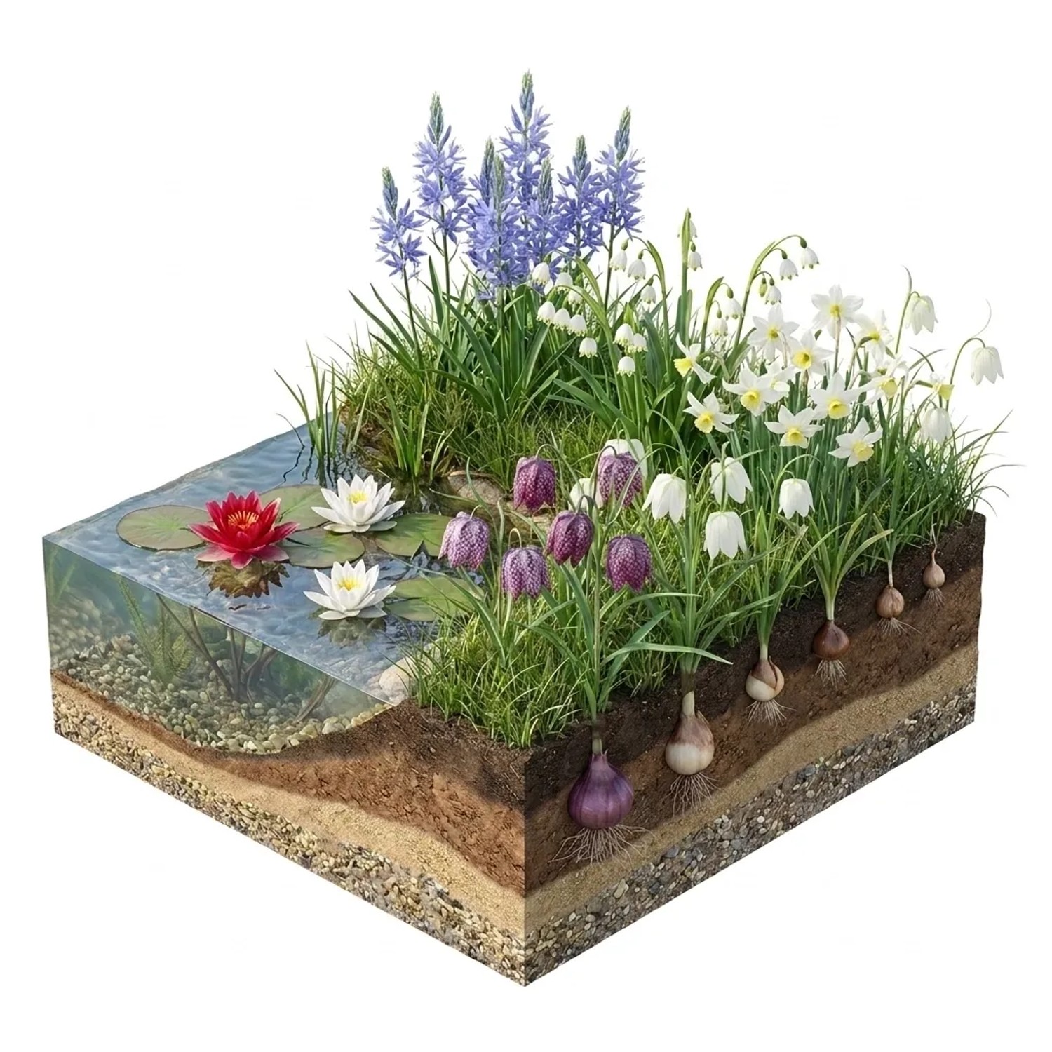 Vdvelde Aqua Bulbs 'Wildblumen'   Blumenzwiebeln Für Den Teichrand   Insektenfreundlich