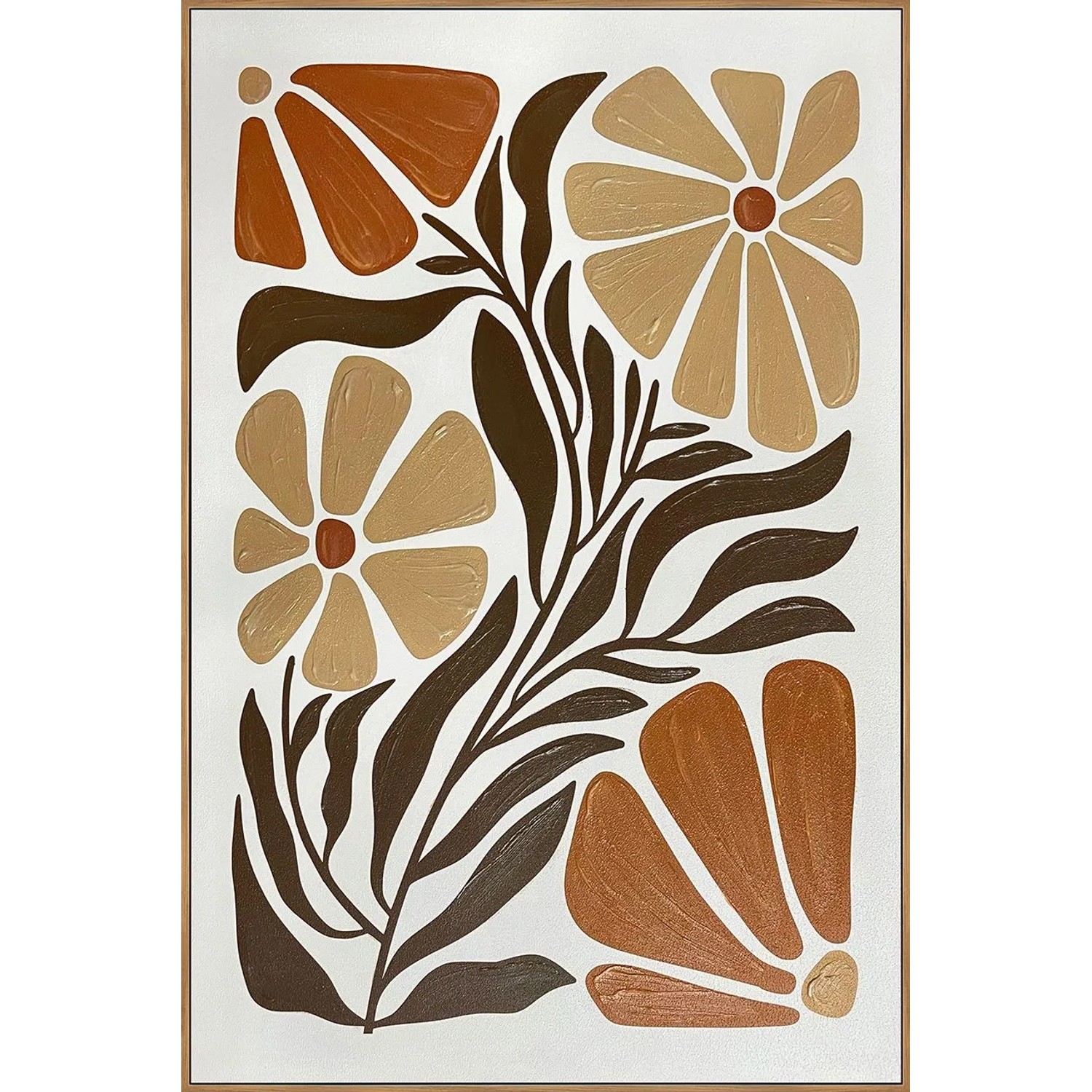 Art Universe Leinwandbild Boho Flowers 60 x 90 cm