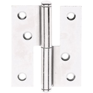 Aushebescharnier aus Stahl, 8x6,5 cm, mit versenkten Schraublöchern für zuverlässige Anwendungen.
