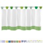 Grüne Arsvita Bistrogardine 150x45cm mit Schlaufen für Küchenfenster.