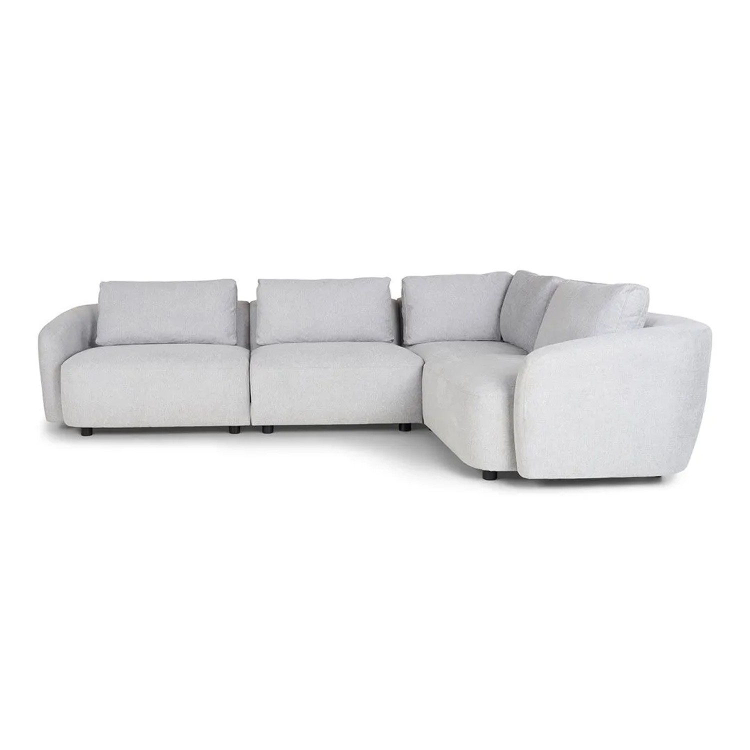 ebuy24 Bergen Ecksofa Wendbar Hellgrau
