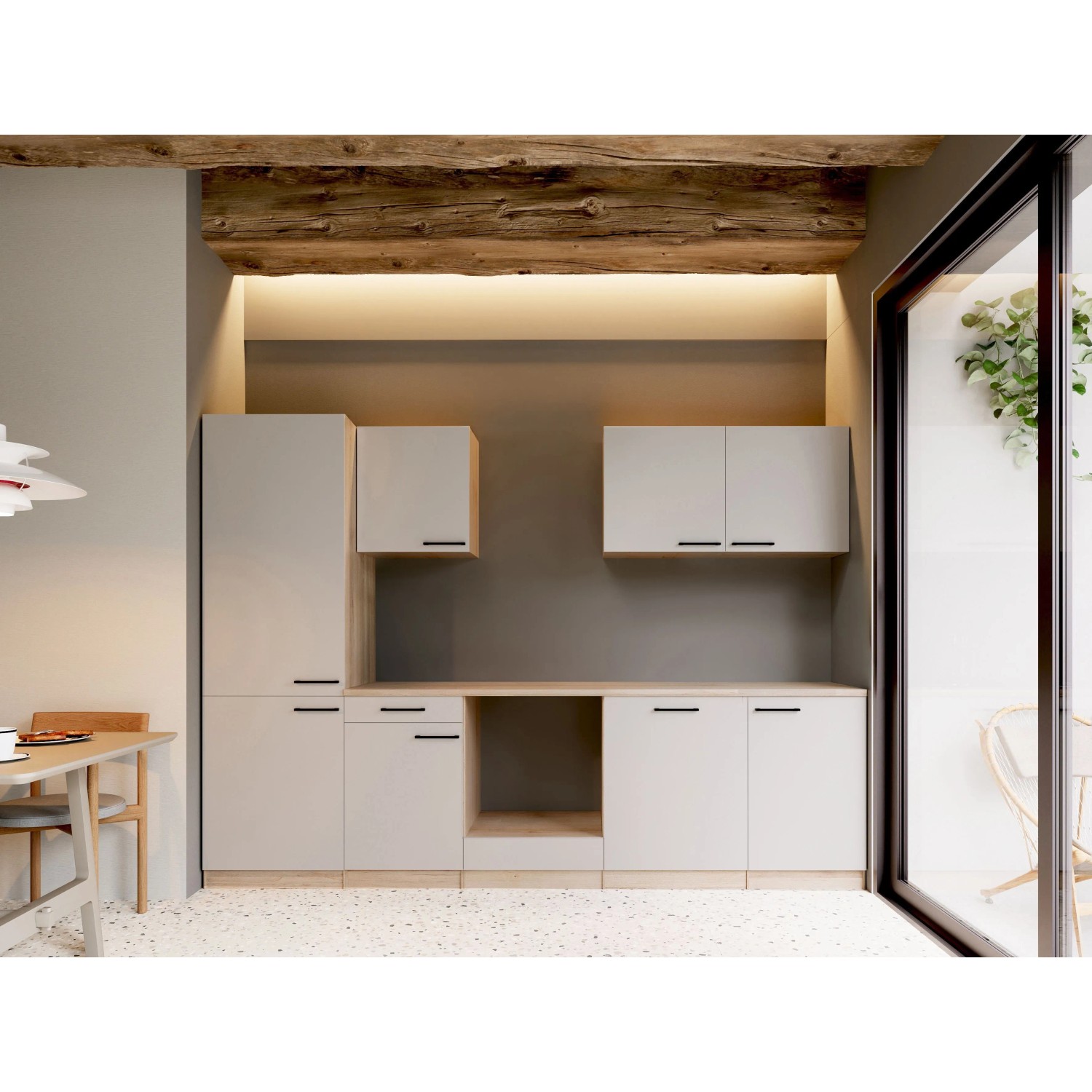 Respekta Merle Leerblock 280 cm Kaschmir