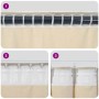 vidaXL Vorhänge 2 Stk Creme 140 x 260 cm Samt 4107187_7