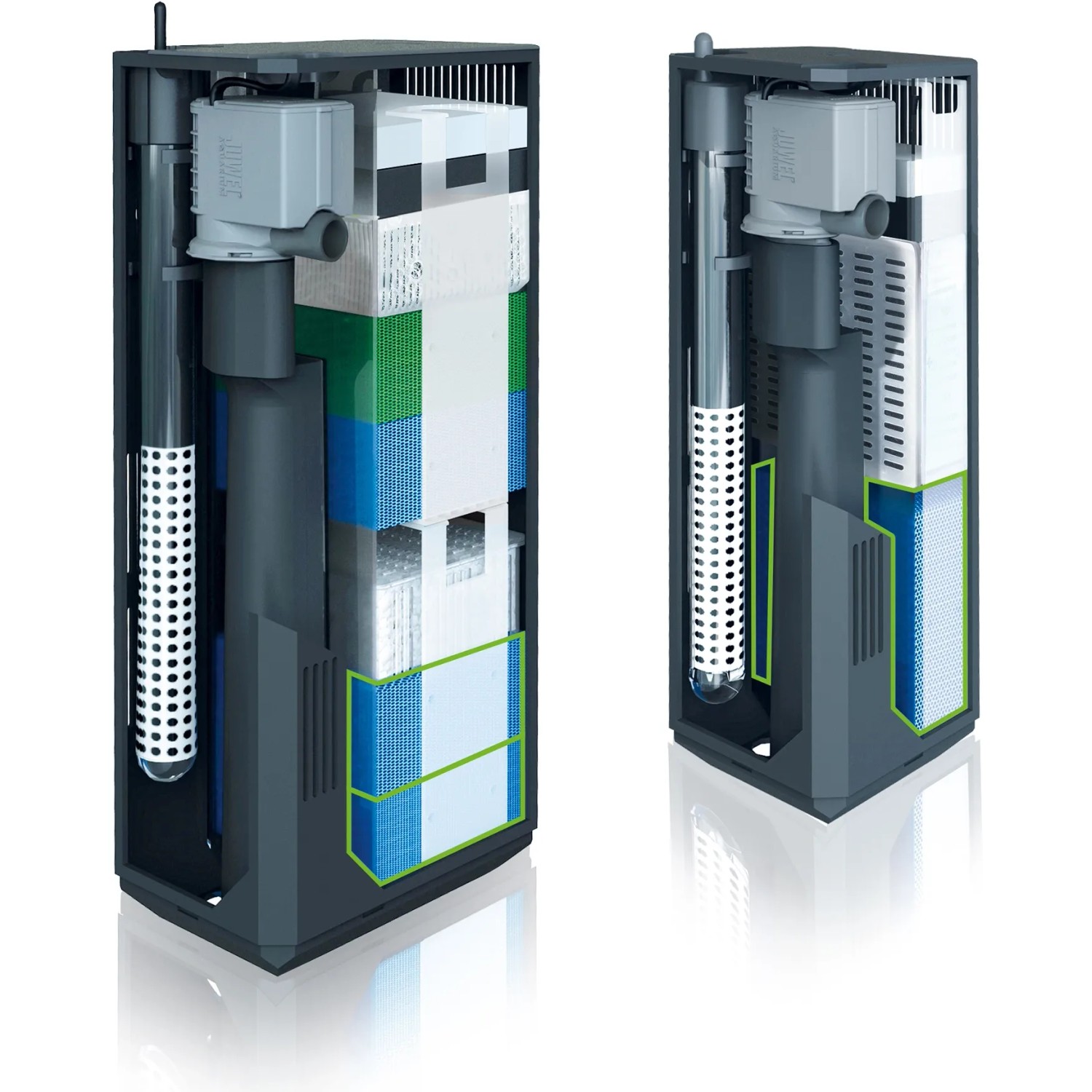 Juwel Aquarium Filter mit Filterschwamm Jumbo fein bioFine XL für biologische Filterung.