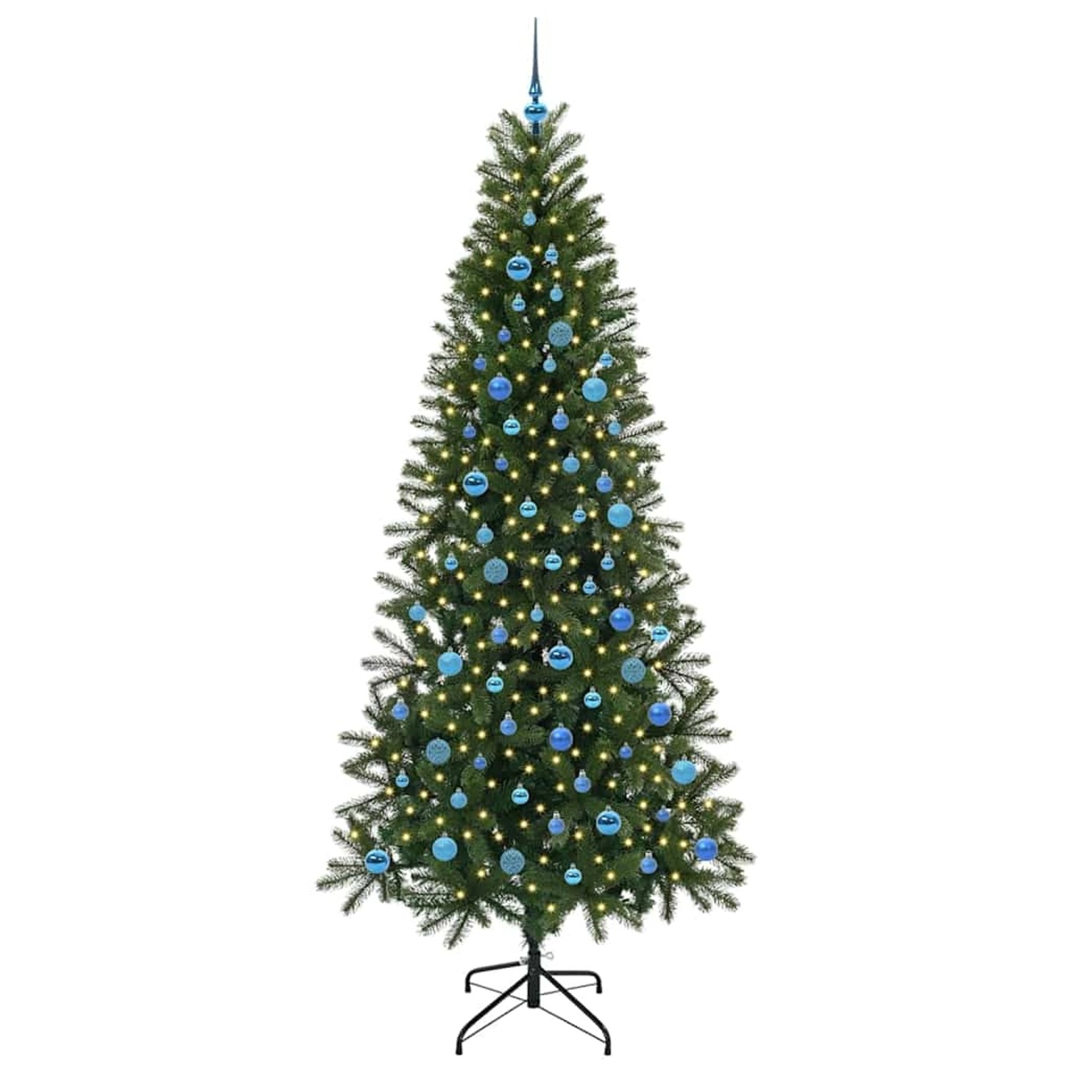 vidaXL Künstlicher Weihnachtsbaum mit 300 LEDs Grün 240 cm PE und PVC 3397387
