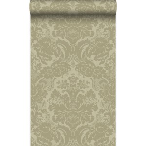 Origin Wallcoverings Tapete Ornamente Khaki 53 cm x 10.05 m