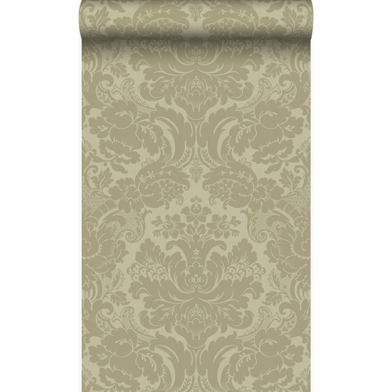 Origin Wallcoverings Tapete Ornamente Khaki 53 cm x 10.05 m günstig online kaufen