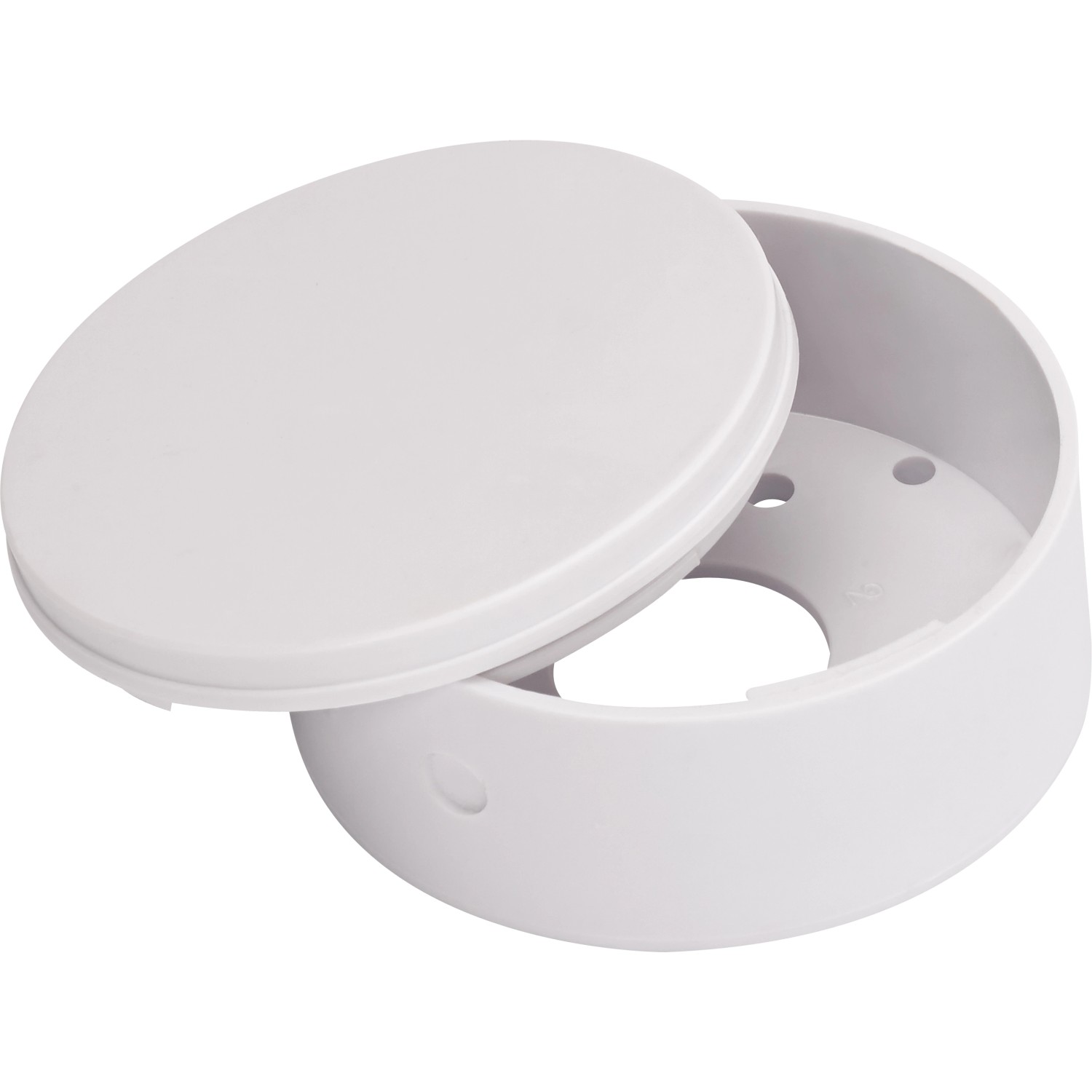 4-teiliges Lampenanschluss-Set in Weiß, inklusive Verteilerbaldachin und Phasenprüfer für die Lampeninstallation.