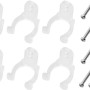 Zubehör für LED-Lichtschlauch: Halteclips, Schrauben und Fernbedienung zur Steuerung der Außen-Dekoleuchte.