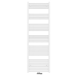 Weißer Emke Badheizkörper 180x60cm als Handtuchwärmer/Handtuchtrockner.