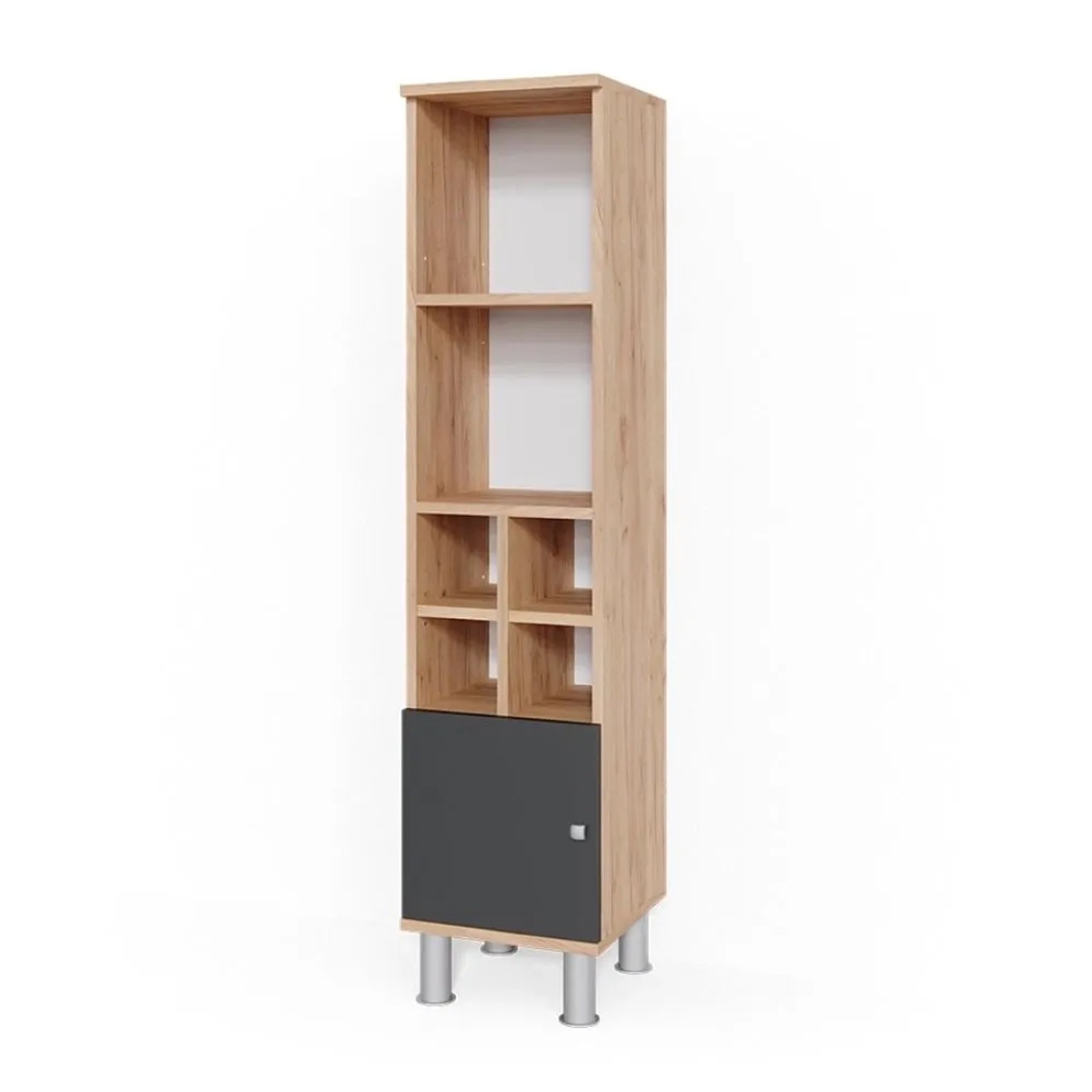 Vicco Midischrank Fynn Anthrazit 30 x 131 kleine Tür