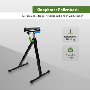 TRUTZHOLM Rollenbock, 2er Set, höhenverstellbar bis 109 cm, 90 kg belastbar, klappbar