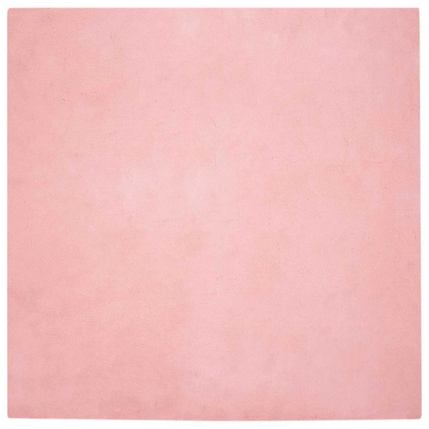 vidaXL Kunstfell Hasen Teppich Olite Rosa 160 x 160 cm Polyester 42021708 günstig online kaufen