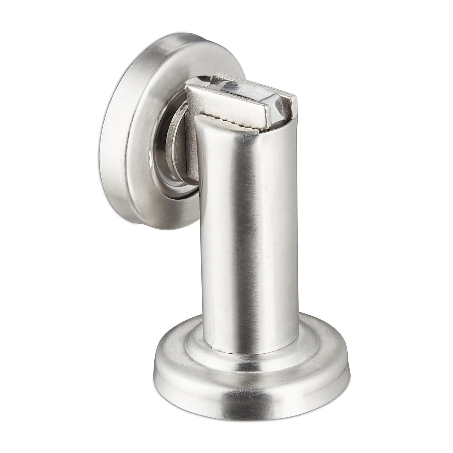 Relaxdays Türfeststeller Edelstahl Silber Magnetisch 8 cm x 5 cm 160 g