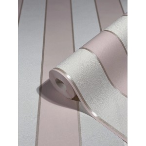 Rolle Marburg Vliestapete Ivy mit Streifen in Weiß und Rosa.