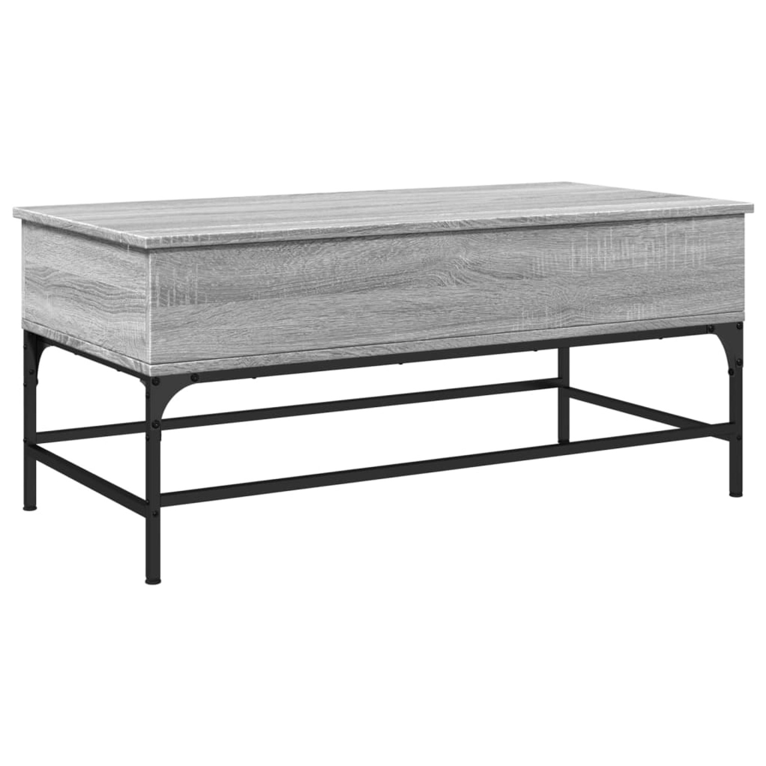 vidaXL Couchtisch Grau Sonoma 100x50x45 cm Holzwerkstoff und Metall 845399 günstig online kaufen