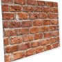 Myspotti Mini-Spritzschutzplatte Brick Wall, braune Küchenrückwand mit Backsteinmuster, 59x41 cm.