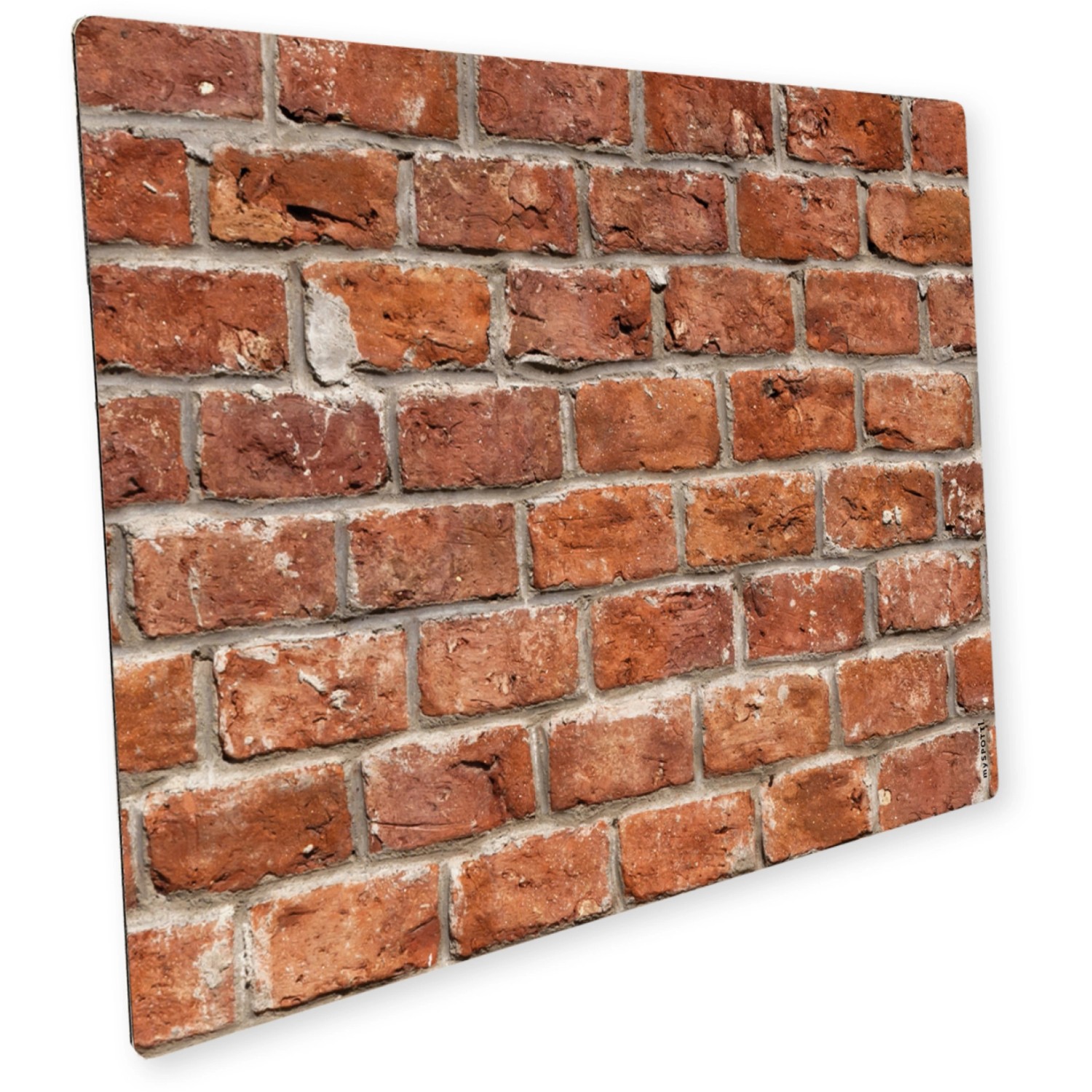 Myspotti Mini-Spritzschutzplatte Brick Wall 59 cm x 41 cm Braun