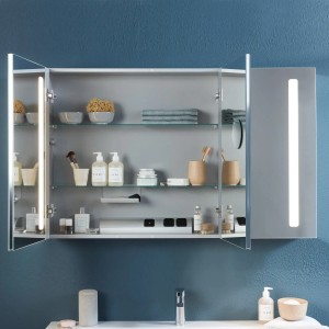 Villeroy & Boch Spiegelschrank My View 14, 120cm breit, mit LED-Beleuchtung und Glasablagen.