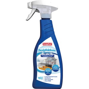 Beaphar Desinfektionsspray für Nager und Vögel, 500ml Flasche.
