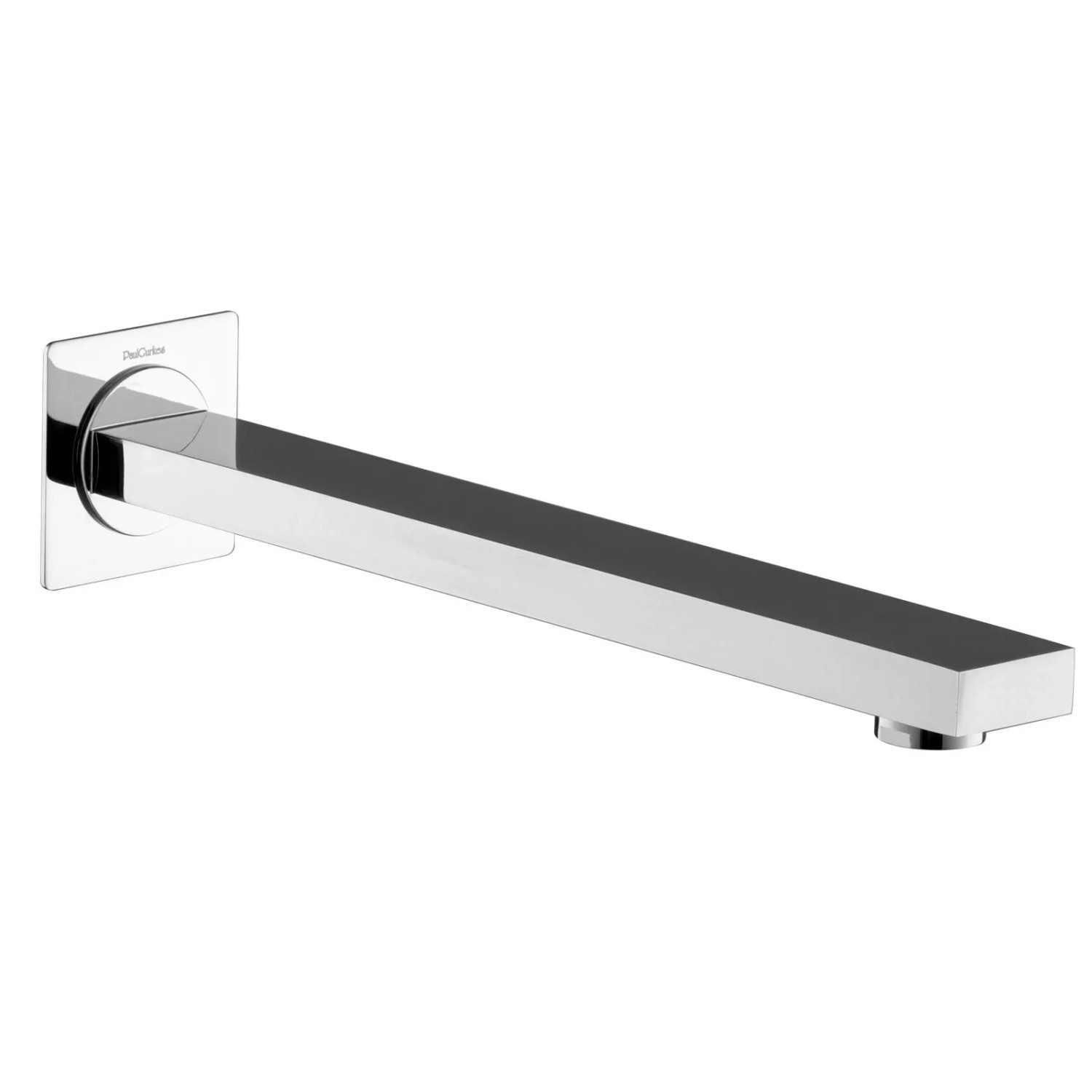 PaulGurkes Wassereinlauf 28cm Wasserhahn Wanneneinlass Eckig Chrom