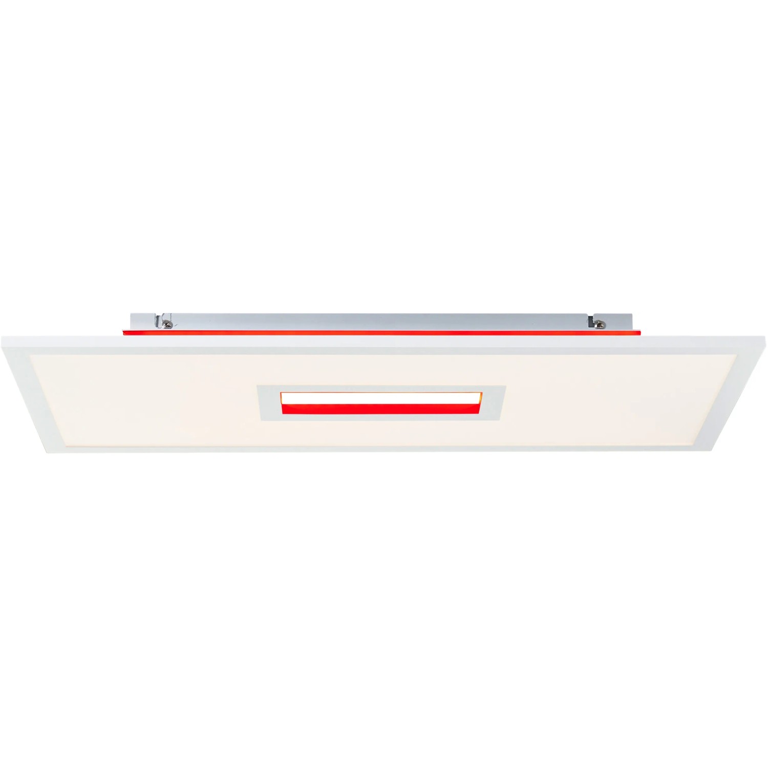 Weiße LED-Deckenleuchte Movida, 60x30 cm, mit Fernbedienung und RGB-Farbwechsel für smarte Beleuchtung.