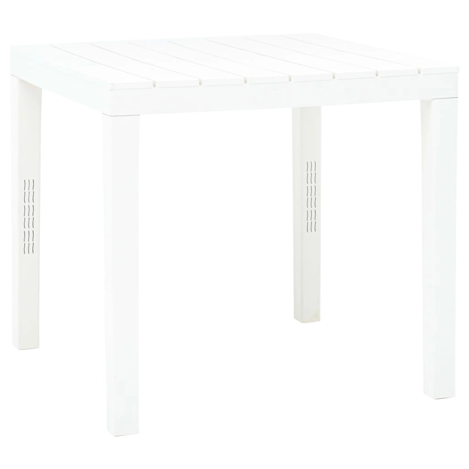 vidaXL Gartentisch Weiß 78x78x72 cm Kunststoff 48783 günstig online kaufen
