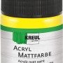 Kreul Acrylfarbe Matt Gelb, 50 ml, für Bastelarbeiten und Kunstprojekte.