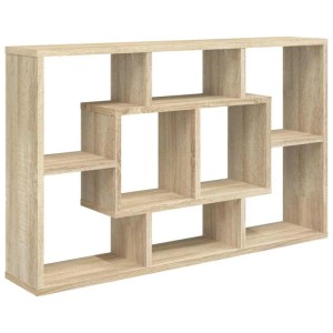 vidaXL Wandregal Sonoma-Eiche 85x16x52,5 cm Holzwerkstoff 801421