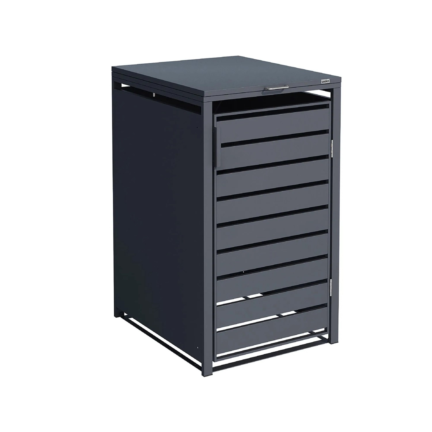Weka Metall-Mülltonnenbox Gary für 1 Tonne Anthrazit