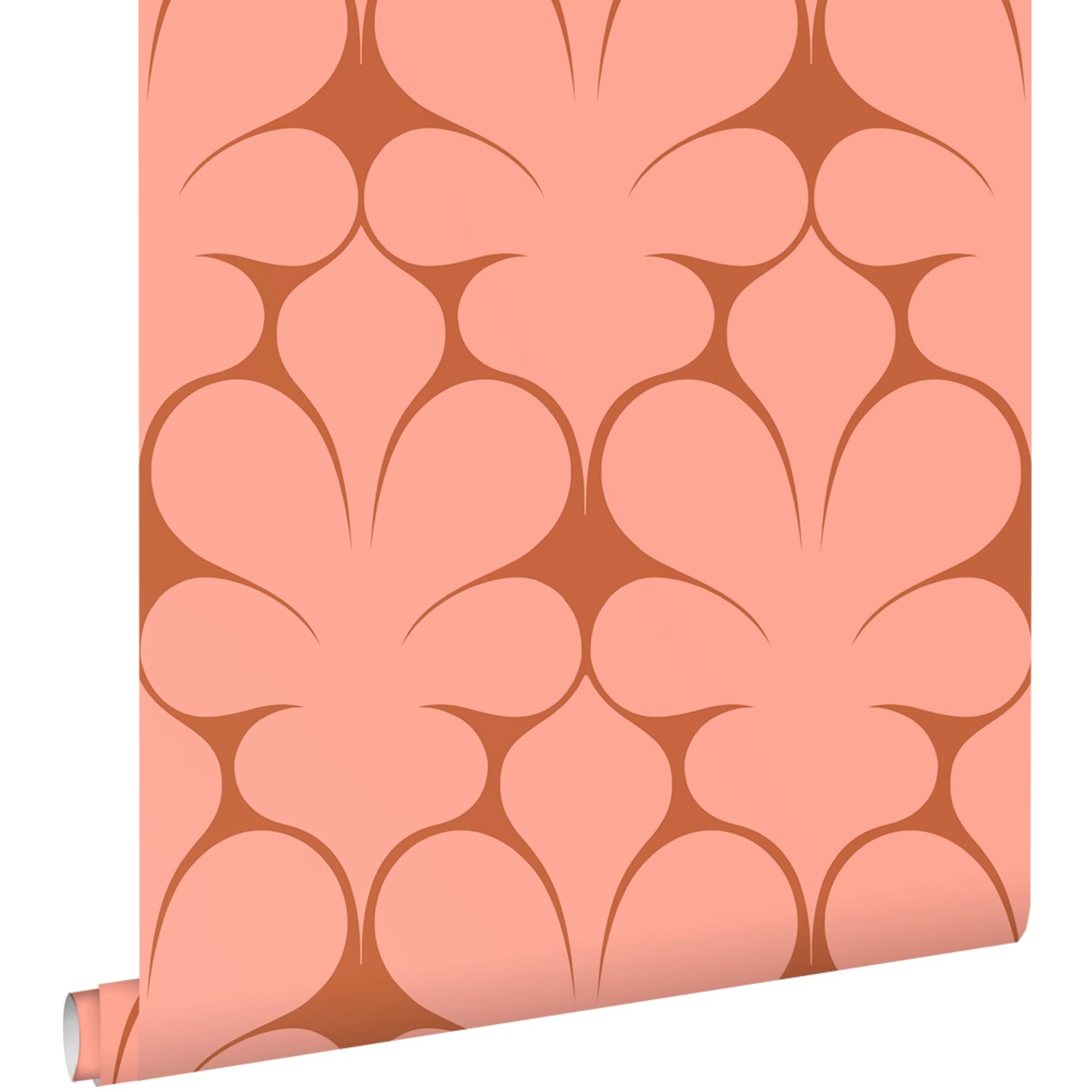 ESTAhome Tapete Retro-Ornamente Terrakotta 50 x 900 cm günstig online kaufen