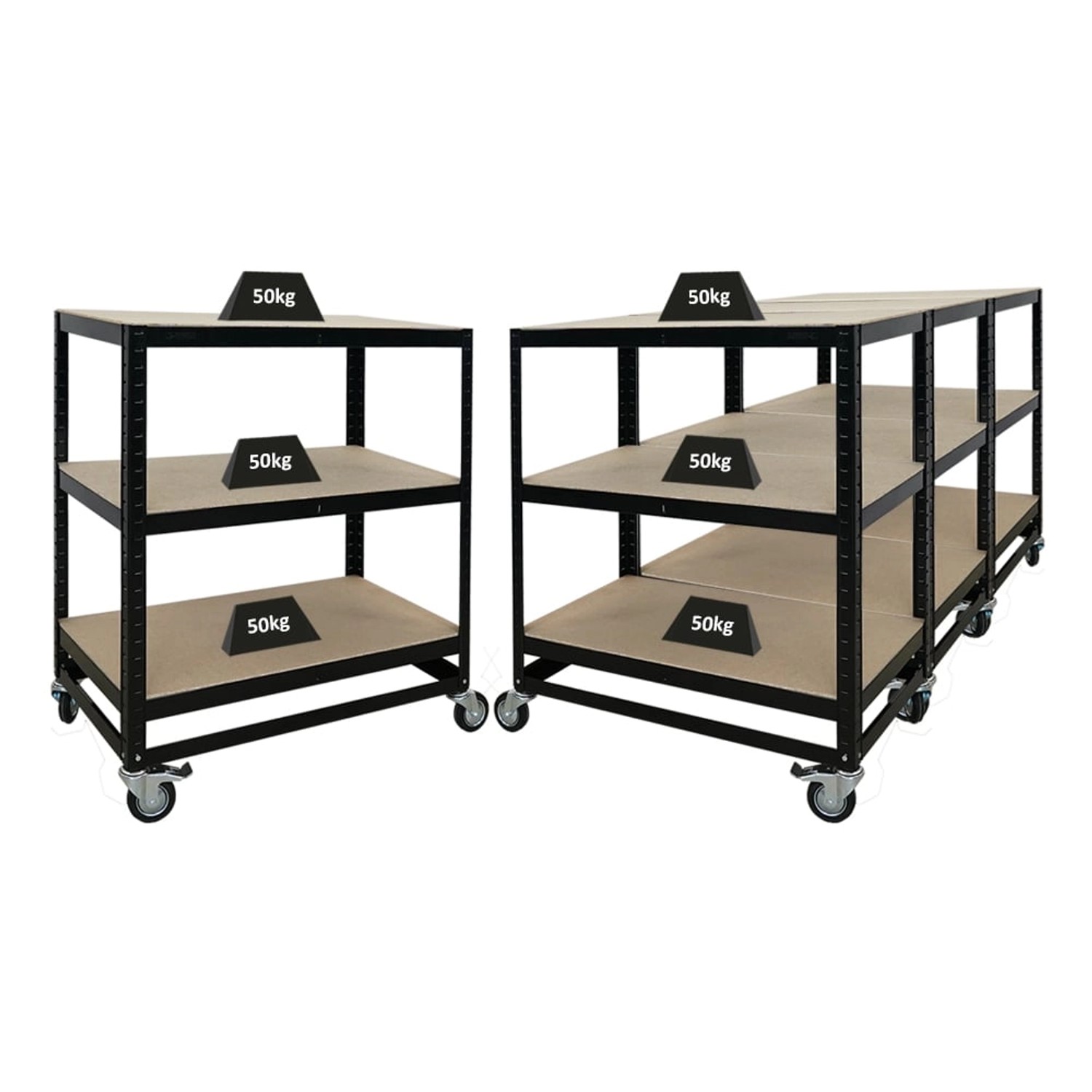 PROREGAL Mega Deal 4x Kommissionierwagen BÜFFEL Fahrbares Kommissionierrega günstig online kaufen