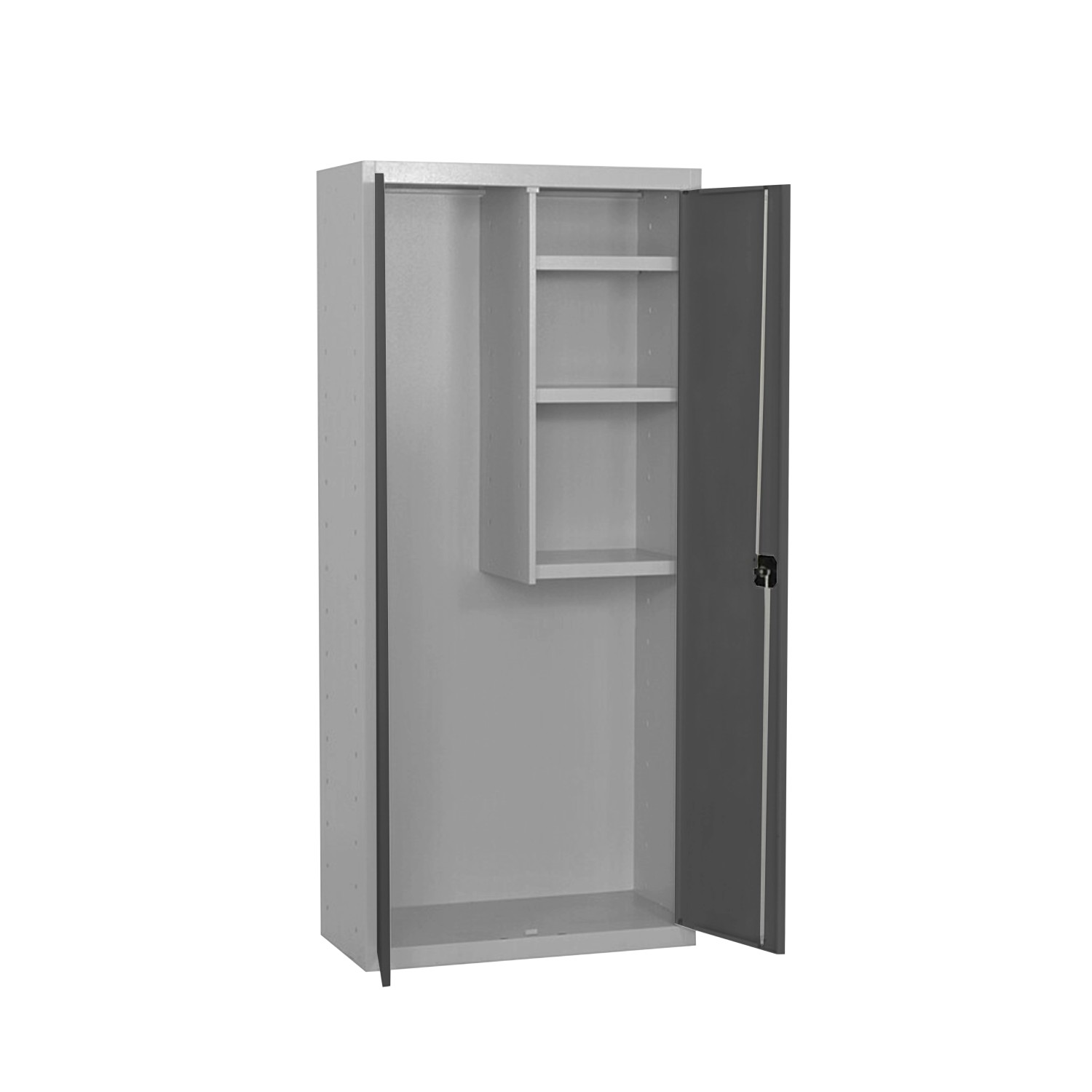PROREGAL Putzmittelschrank AMEGO HxBxT 180 x 80 x 40 cm 3x Fachboden Anthra günstig online kaufen