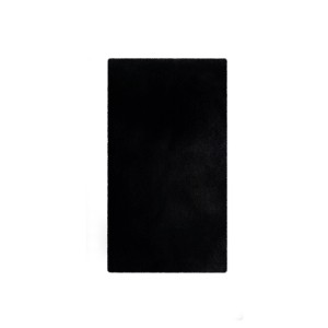 Schwarzer Badteppich Heaven (40x60 cm) von Lalee mit weichem Flor.