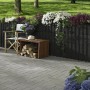 Anthrazitfarbene Kann Pflanzsteine Gala Flair als Sichtschutz mit Bepflanzung im Garten.