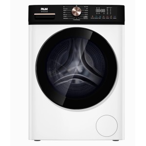 PKM Waschtrockner WT10+6-TC-AD in Weiß: Frontansicht der Waschmaschine mit schwarzer Blende.