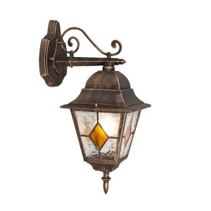 QAZQA Vintage Außenwandlaterne Bronze Antigua Down