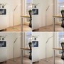 Lucande LED Stehlampe Nicano 9621660 Dimmbar Modern in Alu aus Aluminium 1-flammig Arbeitszimmerleuchte_5